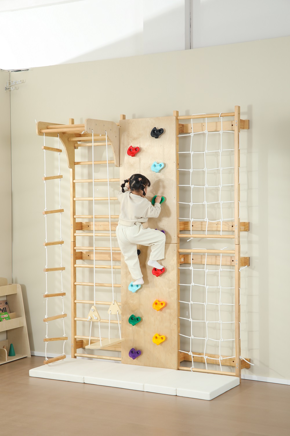 متوفر: إطار تسلق خشبي للأطفال  - مراجعة Kids Outdoor Climbing Frame وسعره